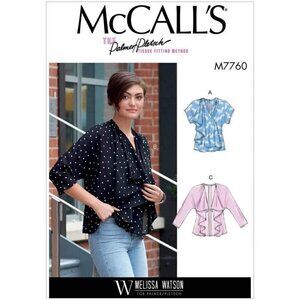 McCalls Sewing Pattern 7760 Vest Jacket Misses Size 6-14
